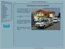 Tablet Screenshot of lehmann-dachreinigung.de